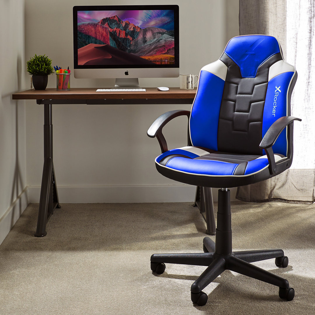 X Rocker Saturn Gaming Chair Blue 95.2cm H X 57.5cm W X 57.5cm D